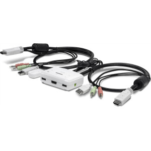TRENDnet TK-215i 2-Port Desktop KVM Switch, 1920 x 1080 resolution, Plug & Play